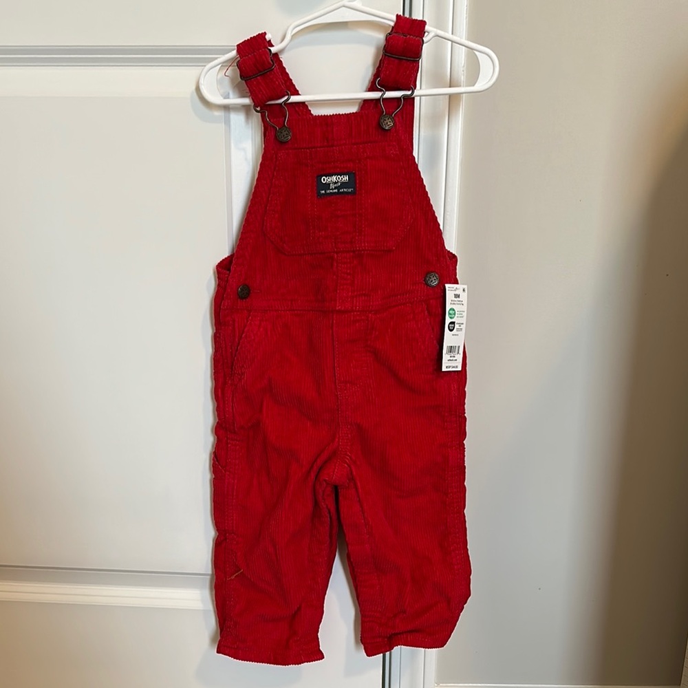 OshKosh B'gosh Red Corduroy Overalls for Kids
